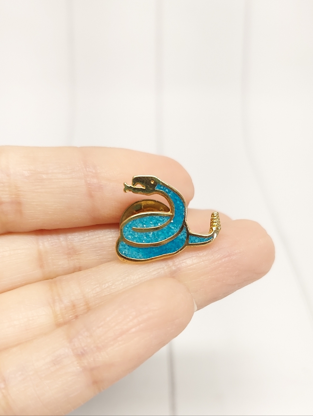 Vintage Rattlesnake Pin Brooch
